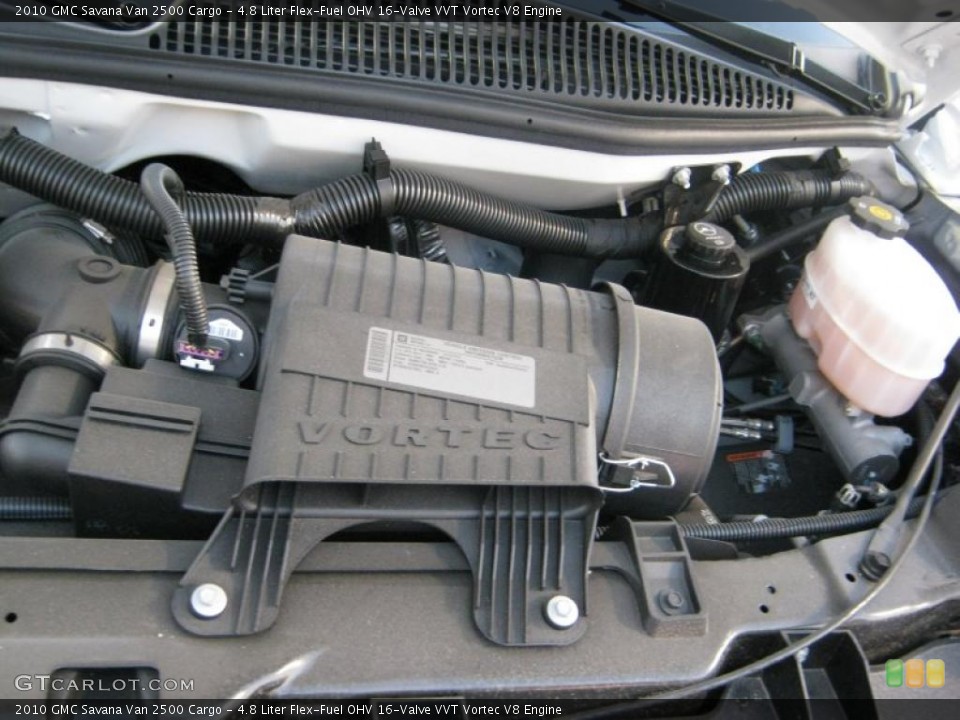 4.8 Liter Flex-Fuel OHV 16-Valve VVT Vortec V8 Engine for the 2010 GMC Savana Van #40258826