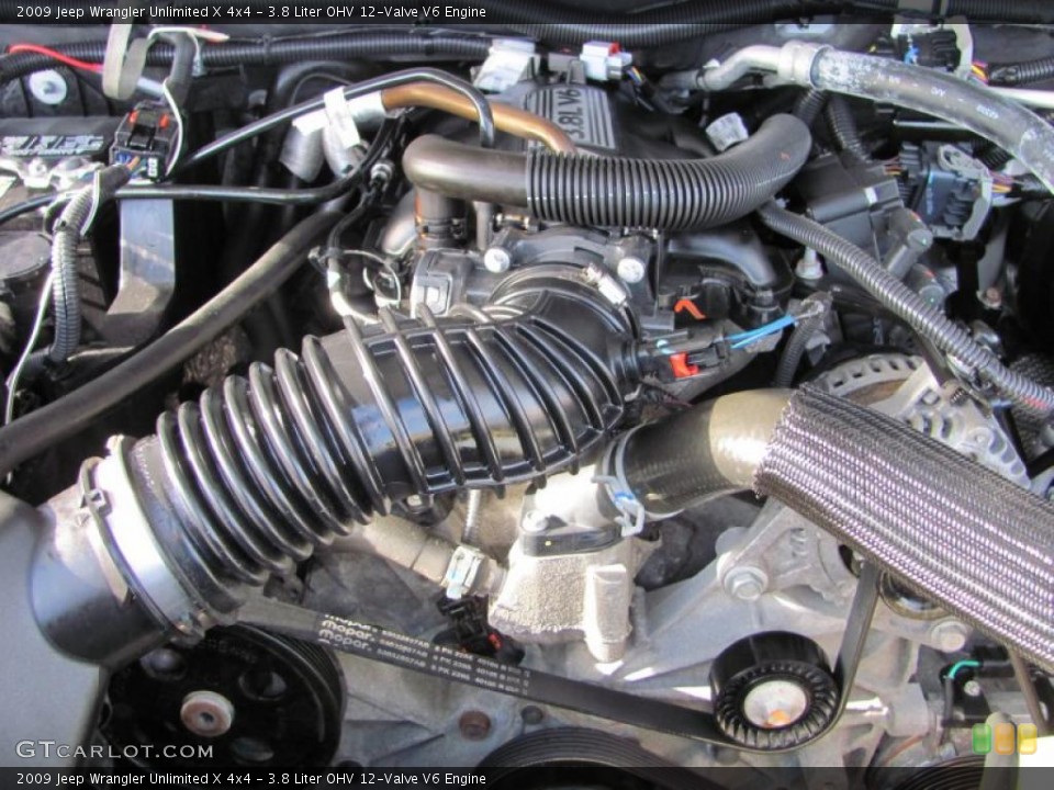 3.8 Liter OHV 12-Valve V6 Engine for the 2009 Jeep Wrangler Unlimited #40278142