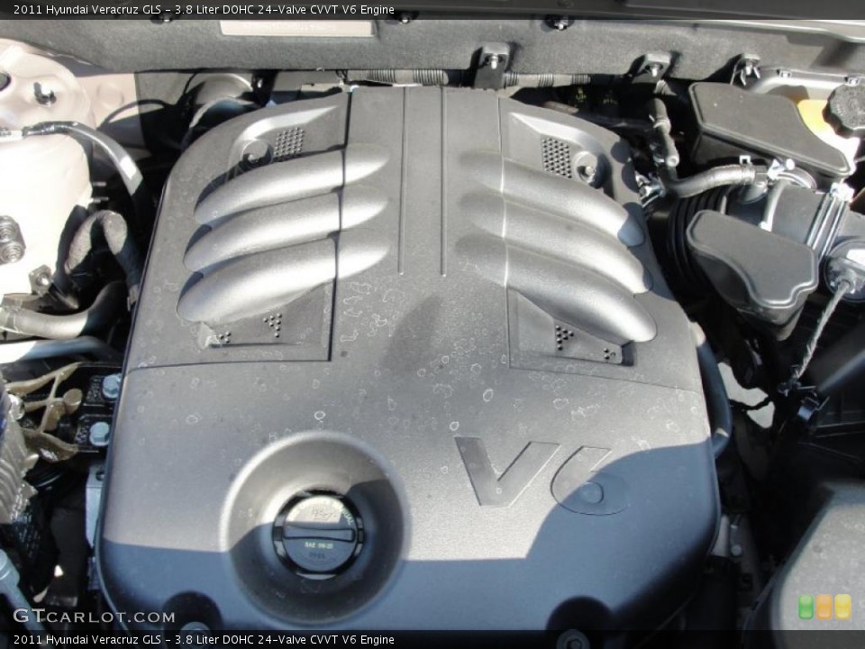 3.8 Liter DOHC 24-Valve CVVT V6 Engine for the 2011 Hyundai Veracruz #40291932