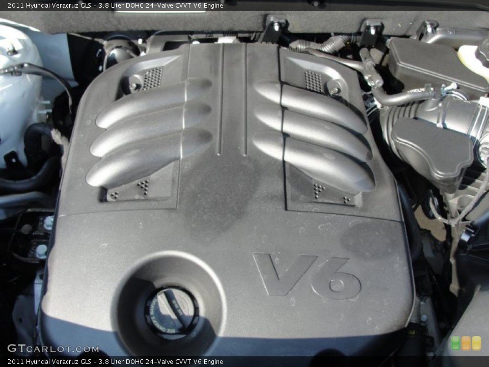 3.8 Liter DOHC 24-Valve CVVT V6 Engine for the 2011 Hyundai Veracruz #40292527
