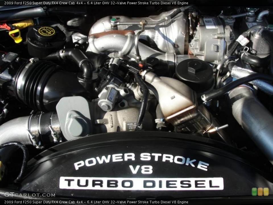 6.4 Liter OHV 32-Valve Power Stroke Turbo Diesel V8 Engine for the 2009 Ford F250 Super Duty #40296447