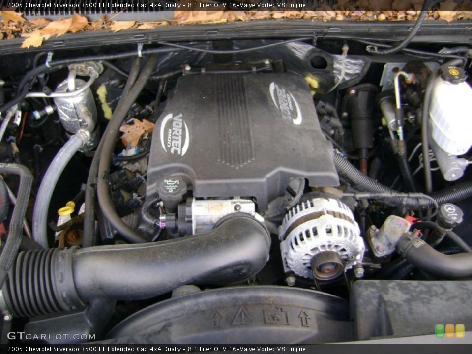 8.1 Liter OHV 16-Valve Vortec V8 2005 Chevrolet Silverado 3500 Engine