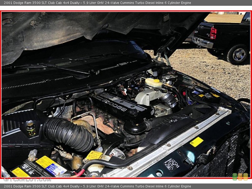 5.9 Liter OHV 24-Valve Cummins Turbo Diesel Inline 6 Cylinder Engine for the 2001 Dodge Ram 3500 #40311964