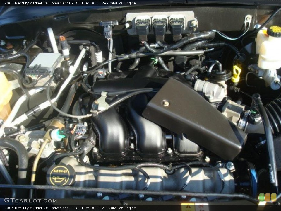 3.0 Liter DOHC 24-Valve V6 2005 Mercury Mariner Engine