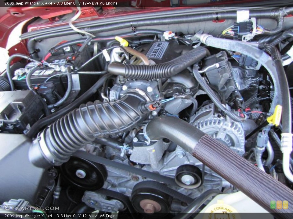 3.8 Liter OHV 12-Valve V6 Engine for the 2009 Jeep Wrangler #40320856