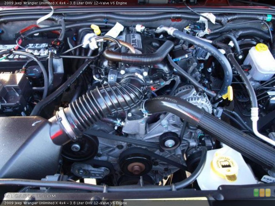 3.8 Liter OHV 12-Valve V6 Engine for the 2009 Jeep Wrangler Unlimited #40321780