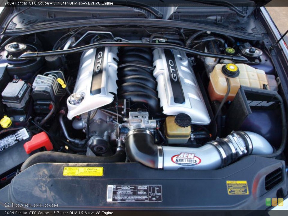 5.7 Liter OHV 16-Valve V8 Engine for the 2004 Pontiac GTO #40322048