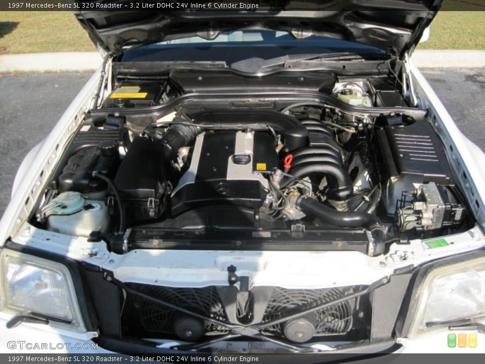 3.2 Liter DOHC 24V Inline 6 Cylinder 1997 Mercedes-Benz SL Engine