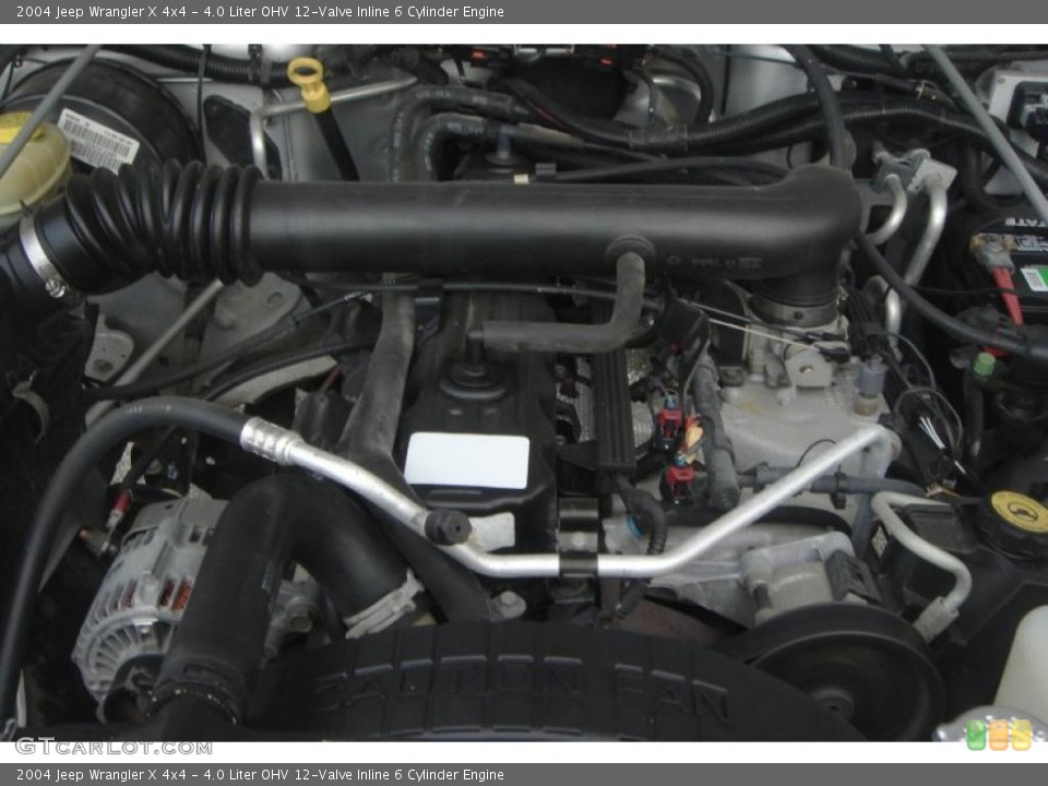 4.0 Liter OHV 12-Valve Inline 6 Cylinder Engine for the 2004 Jeep Wrangler #40372837
