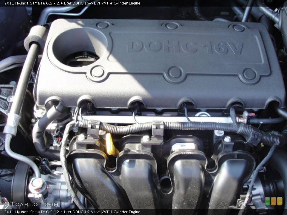 2.4 Liter DOHC 16-Valve VVT 4 Cylinder Engine for the 2011 Hyundai Santa Fe #40401933