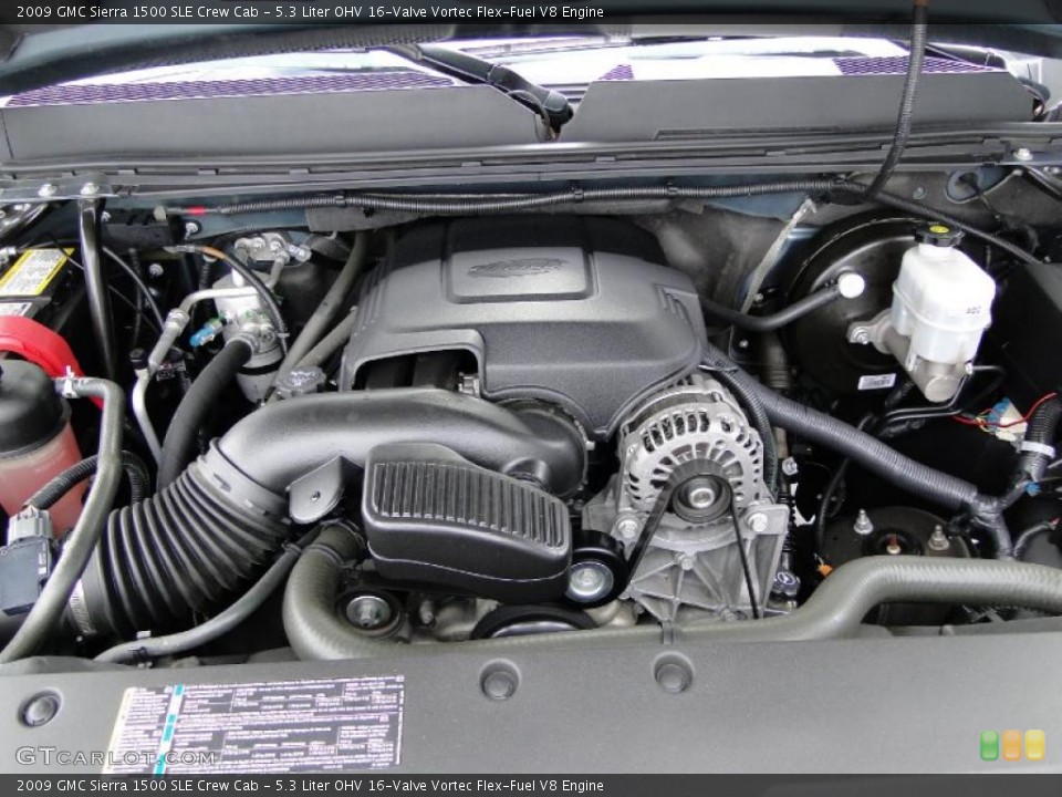 5.3 Liter OHV 16-Valve Vortec Flex-Fuel V8 Engine for the 2009 GMC Sierra 1500 #40406005