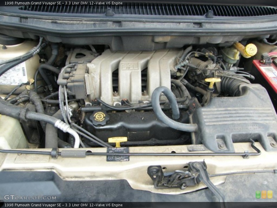 3.3 Liter OHV 12-Valve V6 1998 Plymouth Grand Voyager Engine