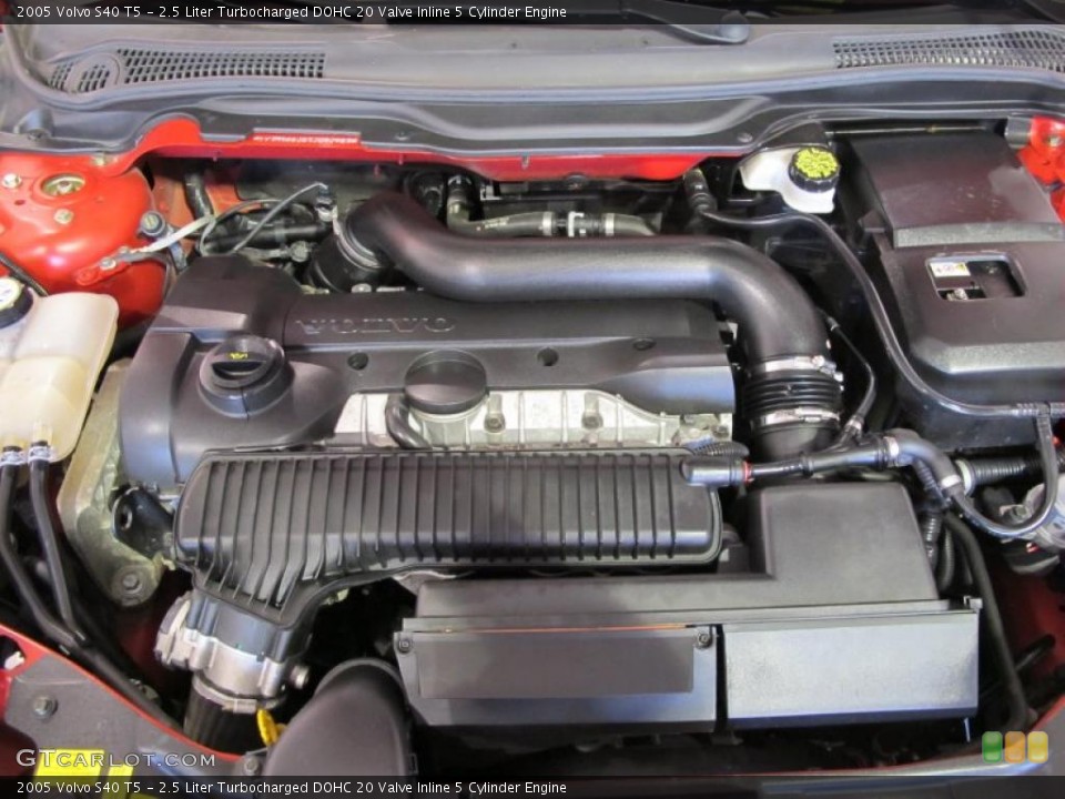 2.5 Liter Turbocharged DOHC 20 Valve Inline 5 Cylinder Engine for the 2005 Volvo S40 #40424956
