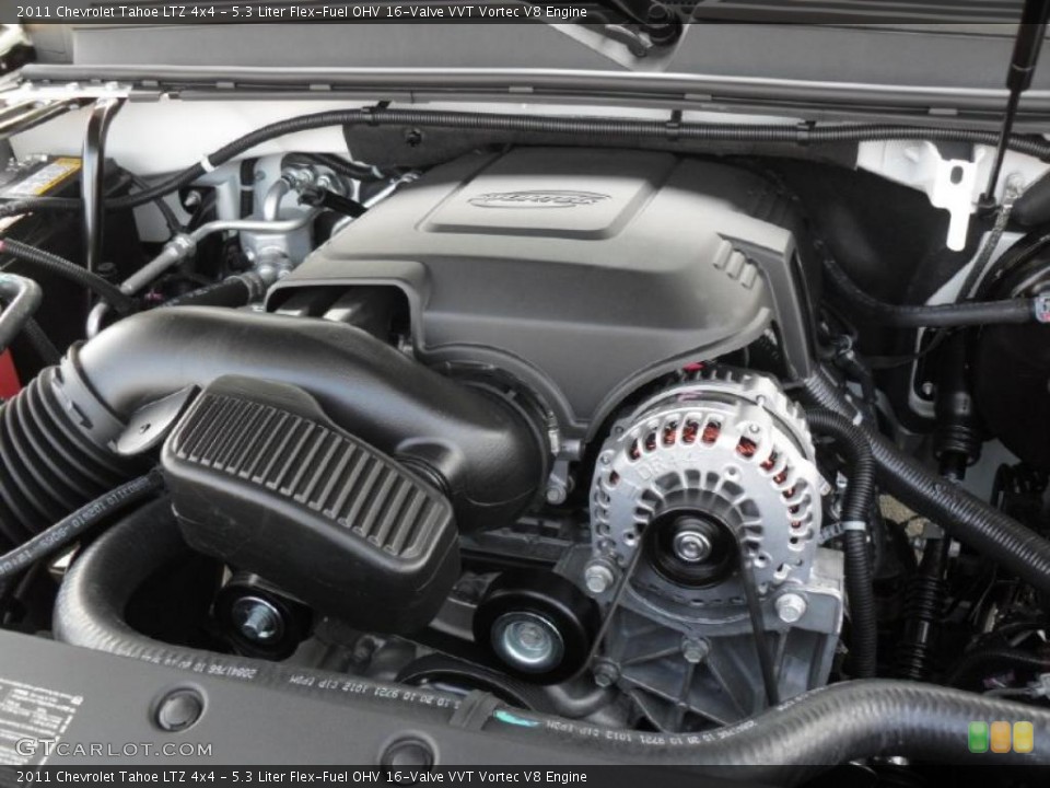 5.3 Liter Flex-Fuel OHV 16-Valve VVT Vortec V8 Engine for the 2011 Chevrolet Tahoe #40428012