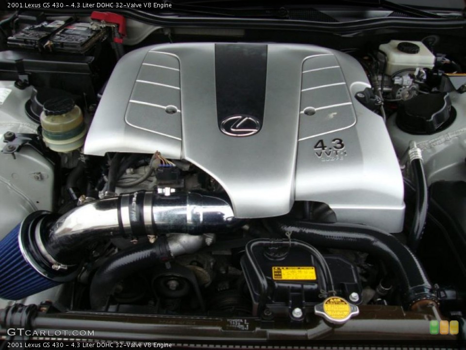 4.3 Liter DOHC 32-Valve V8 2001 Lexus GS Engine