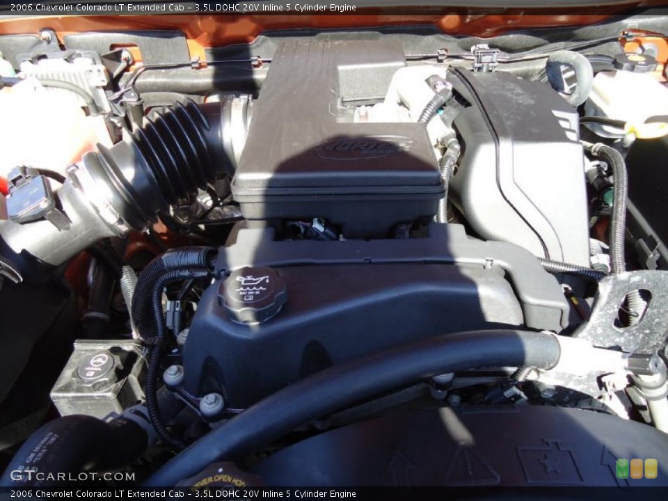 3.5L DOHC 20V Inline 5 Cylinder Engine for the 2006 Chevrolet Colorado 2006 Chevrolet Colorado Engine 3.5l 5-cylinder Towing Capacity