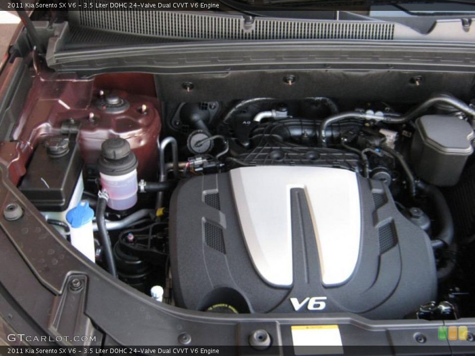 3.5 Liter DOHC 24-Valve Dual CVVT V6 Engine for the 2011 Kia Sorento #40443317