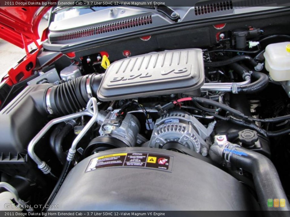 3.7 Liter SOHC 12-Valve Magnum V6 Engine for the 2011 Dodge Dakota #40444653