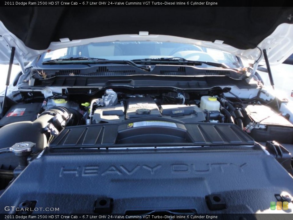 6.7 Liter OHV 24-Valve Cummins VGT Turbo-Diesel Inline 6 Cylinder Engine for the 2011 Dodge Ram 2500 HD #40447921