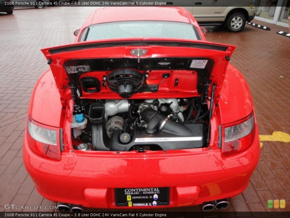 3.8 Liter DOHC 24V VarioCam Flat 6 Cylinder Engine for the 2008 Porsche 911 #40481986