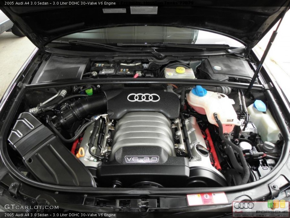 3.0 Liter DOHC 30-Valve V6 Engine for the 2005 Audi A4 #40483118