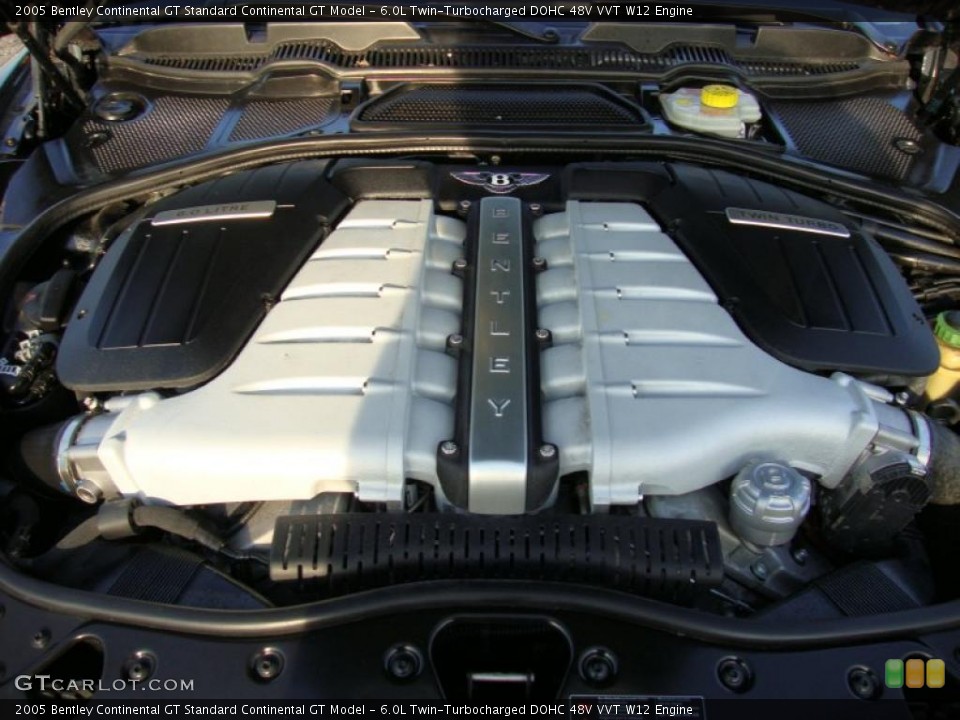 6.0L Twin-Turbocharged DOHC 48V VVT W12 Engine for the 2005 Bentley Continental GT #40493978