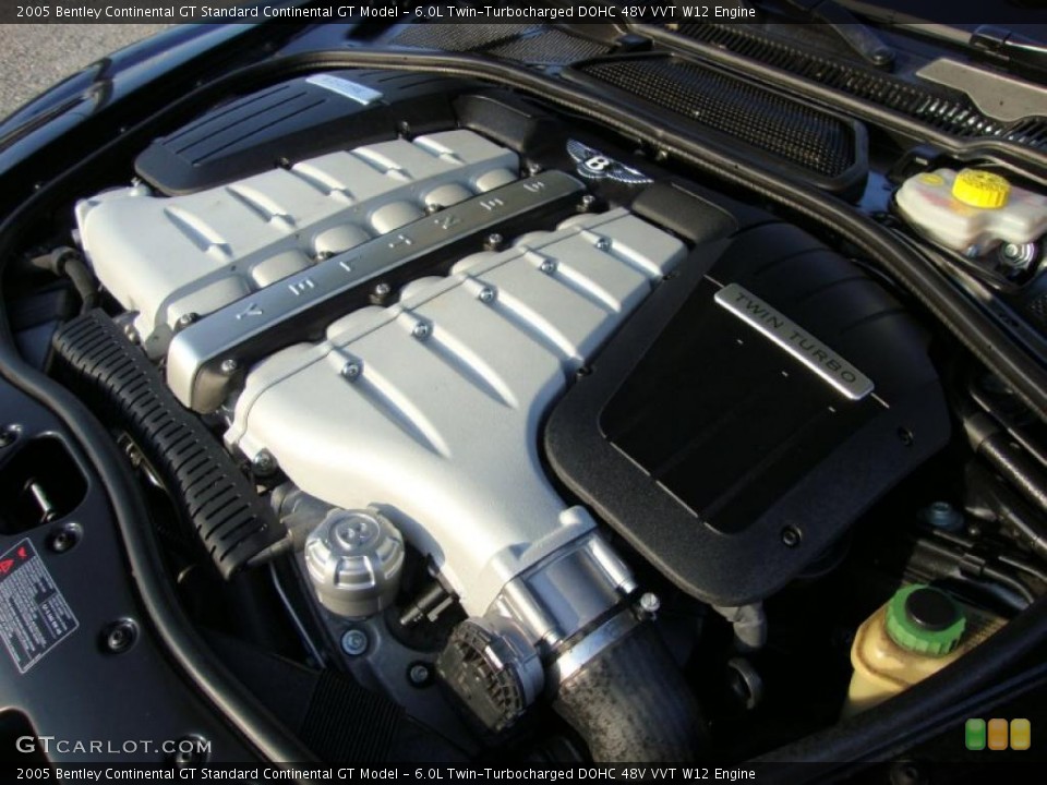 6.0L Twin-Turbocharged DOHC 48V VVT W12 Engine for the 2005 Bentley Continental GT #40493994
