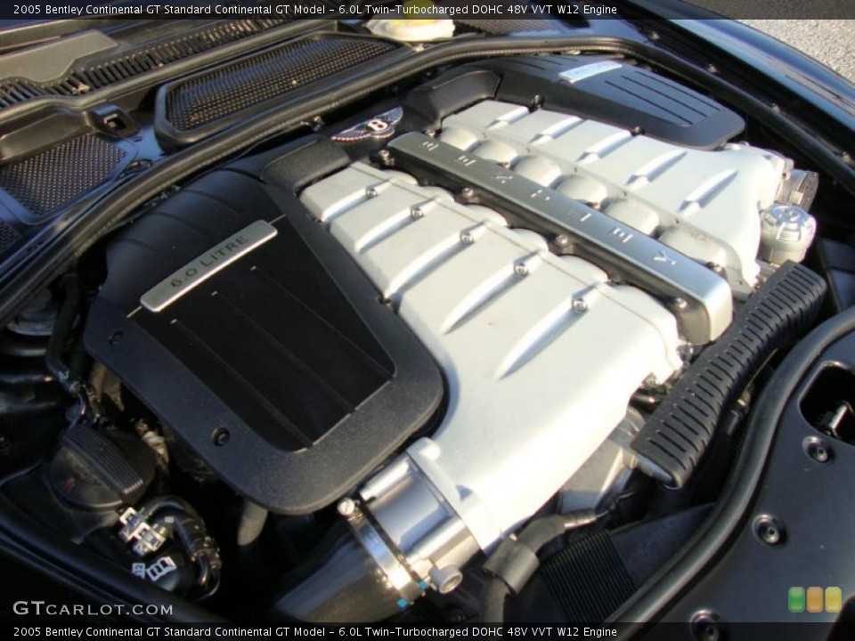 6.0L Twin-Turbocharged DOHC 48V VVT W12 Engine for the 2005 Bentley Continental GT #40494010