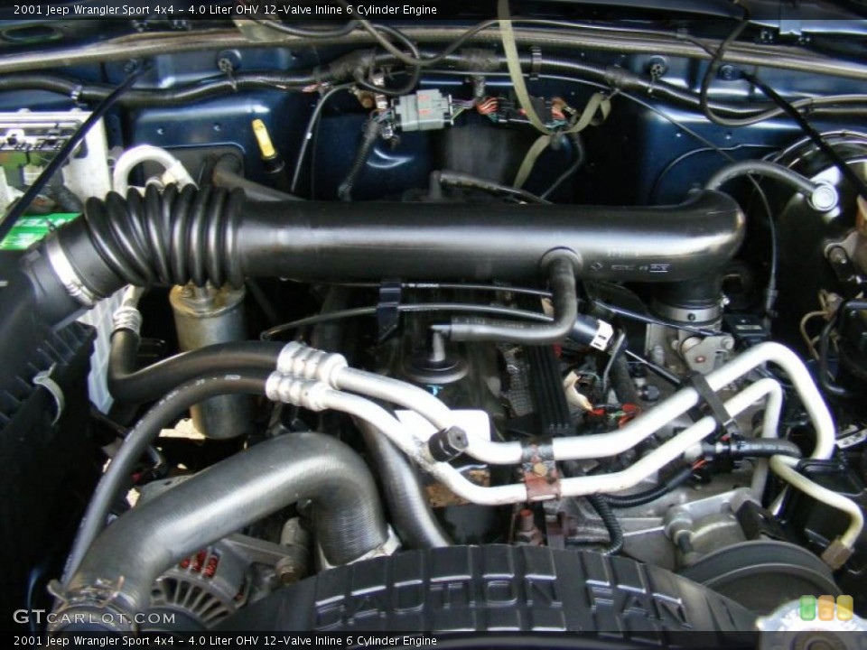 4.0 Liter OHV 12-Valve Inline 6 Cylinder Engine for the 2001 Jeep Wrangler #40498638