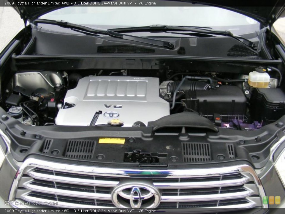 3.5 Liter DOHC 24-Valve Dual VVT-i V6 Engine for the 2009 Toyota Highlander #40505878