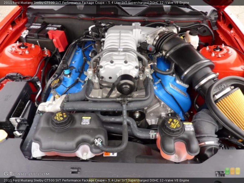 5.4 Liter SVT Supercharged DOHC 32-Valve V8 Engine for the 2011 Ford Mustang #40507978