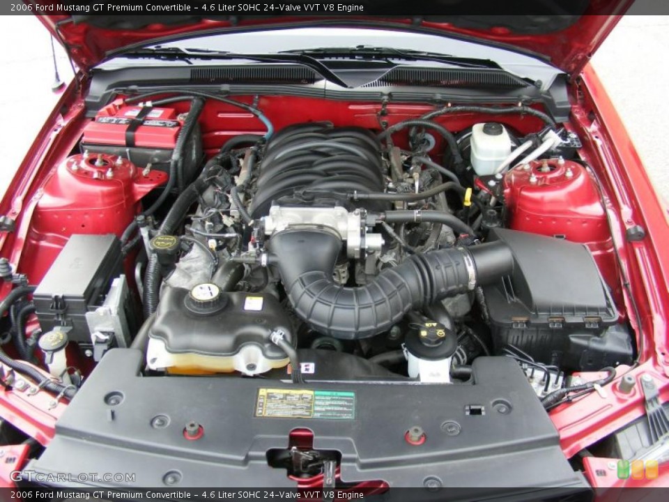 4.6 Liter SOHC 24-Valve VVT V8 Engine for the 2006 Ford Mustang #40510554