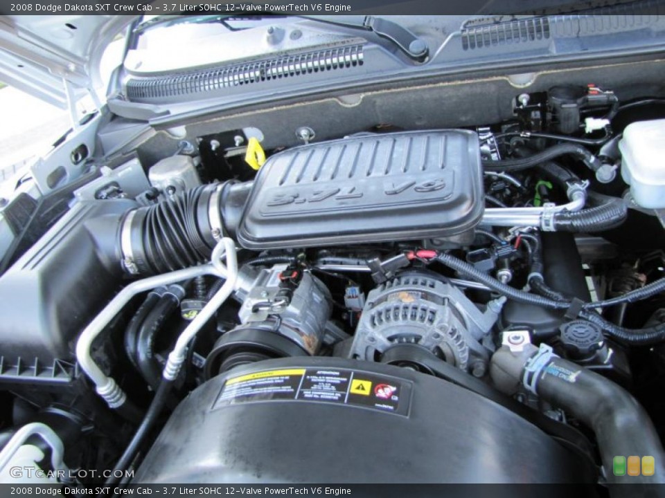 3.7 Liter SOHC 12-Valve PowerTech V6 Engine for the 2008 Dodge Dakota #40525064