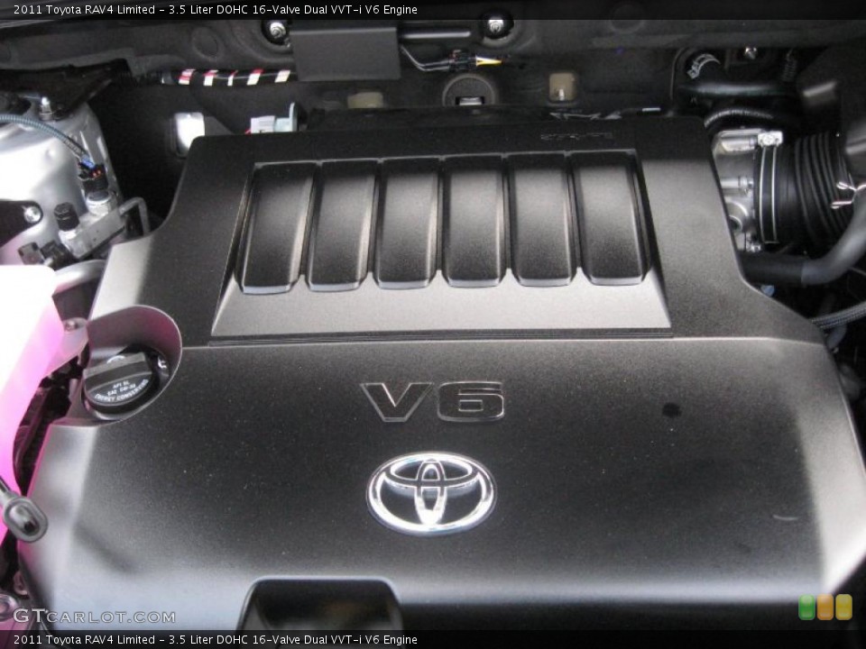 3.5 Liter DOHC 16-Valve Dual VVT-i V6 2011 Toyota RAV4 Engine
