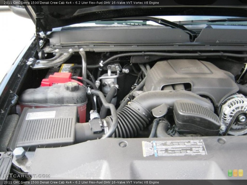6.2 Liter Flex-Fuel OHV 16-Valve VVT Vortec V8 Engine for the 2011 GMC Sierra 1500 #40539153