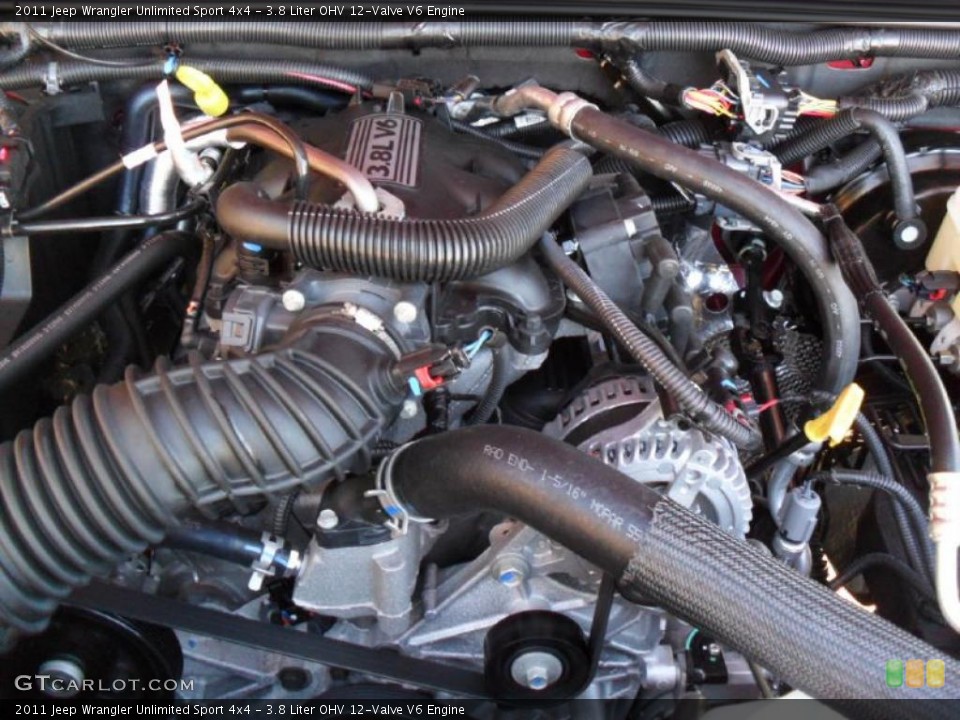3.8 Liter OHV 12-Valve V6 Engine for the 2011 Jeep Wrangler Unlimited #40558477