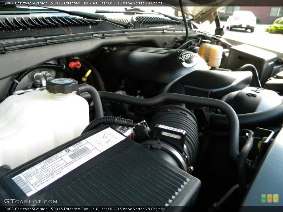 4.8 Liter OHV 16 Valve Vortec V8 Engine for the 2002 Chevrolet Silverado 1500 #40572189