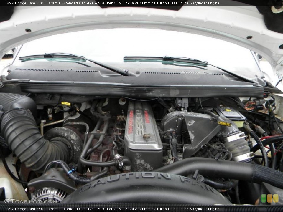 5.9 Liter OHV 12-Valve Cummins Turbo Diesel Inline 6 Cylinder Engine for the 1997 Dodge Ram 2500 #40578121