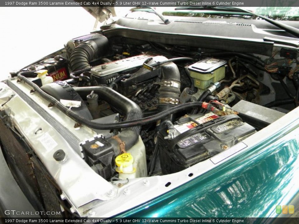 5.9 Liter OHV 12-Valve Cummins Turbo Diesel Inline 6 Cylinder Engine for the 1997 Dodge Ram 3500 #40579589