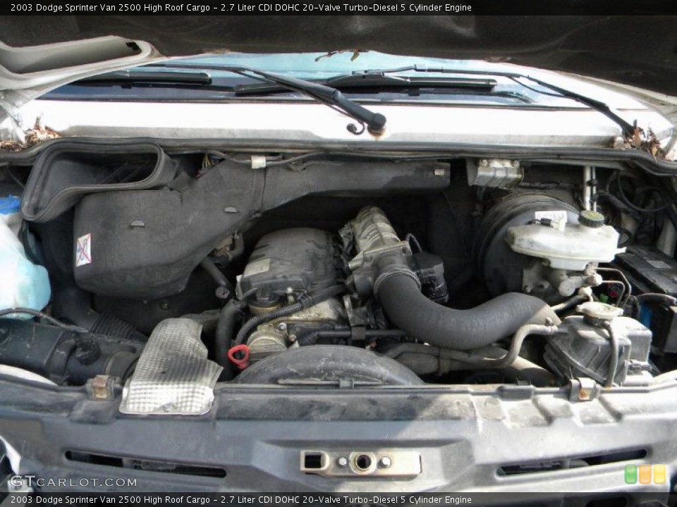 2.7 Liter CDI DOHC 20-Valve Turbo-Diesel 5 Cylinder 2003 Dodge Sprinter Van Engine