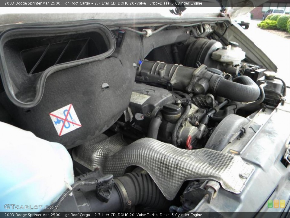 2.7 Liter CDI DOHC 20-Valve Turbo-Diesel 5 Cylinder Engine for the 2003 Dodge Sprinter Van #40581981