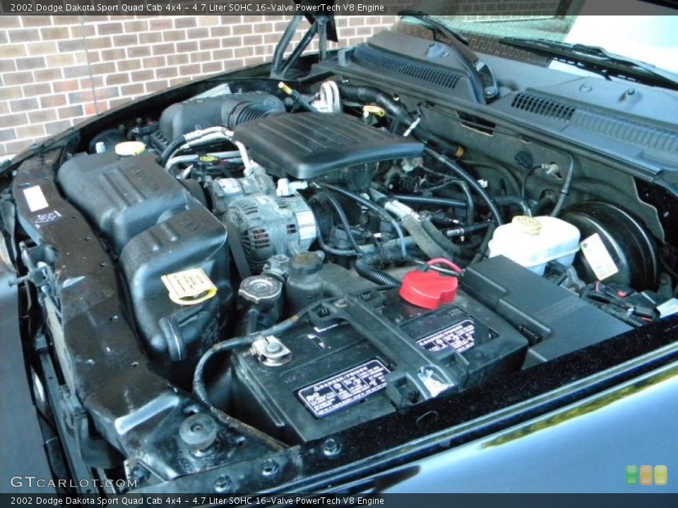 4.7 Liter SOHC 16-Valve PowerTech V8 Engine for the 2002 Dodge Dakota #40583581