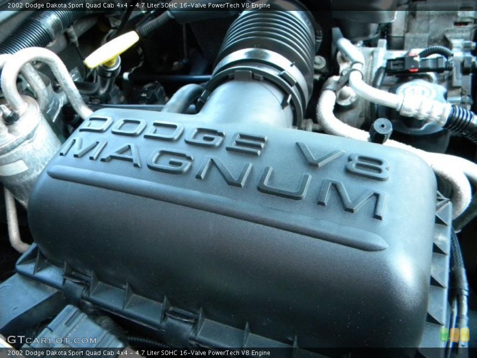 4.7 Liter SOHC 16-Valve PowerTech V8 Engine for the 2002 Dodge Dakota #40583597