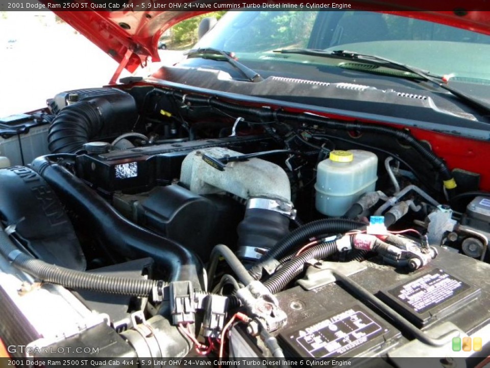 5.9 Liter OHV 24-Valve Cummins Turbo Diesel Inline 6 Cylinder Engine for the 2001 Dodge Ram 2500 #40584057