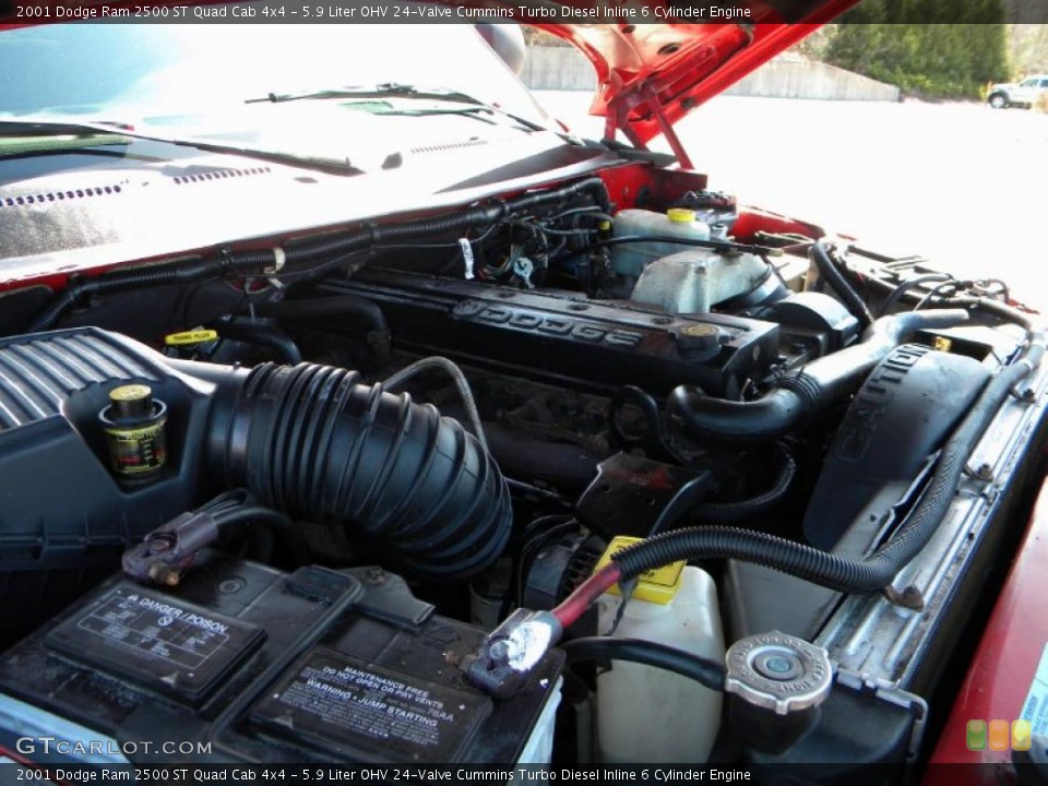 5.9 Liter OHV 24-Valve Cummins Turbo Diesel Inline 6 Cylinder Engine for the 2001 Dodge Ram 2500 #40584081