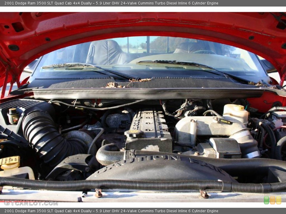 5.9 Liter OHV 24-Valve Cummins Turbo Diesel Inline 6 Cylinder Engine for the 2001 Dodge Ram 3500 #40585001