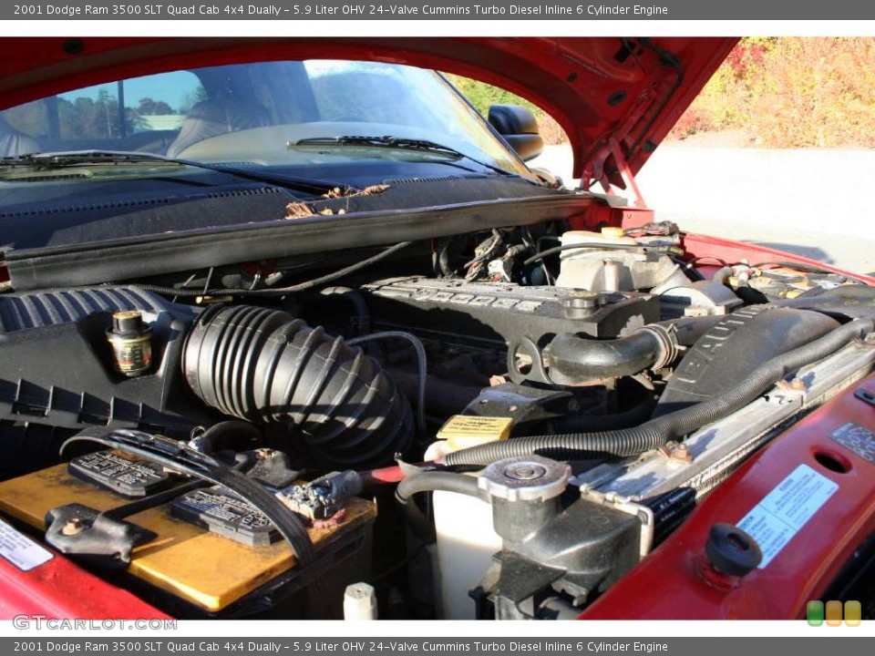 5.9 Liter OHV 24-Valve Cummins Turbo Diesel Inline 6 Cylinder Engine for the 2001 Dodge Ram 3500 #40585021