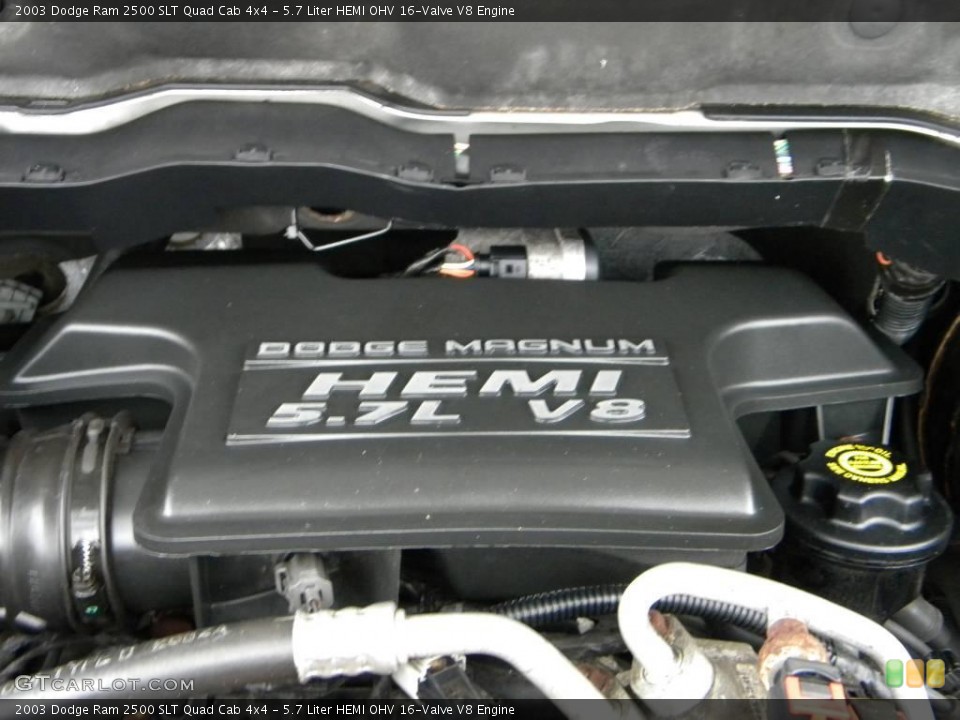 5.7 Liter HEMI OHV 16-Valve V8 Engine for the 2003 Dodge Ram 2500 #40589881