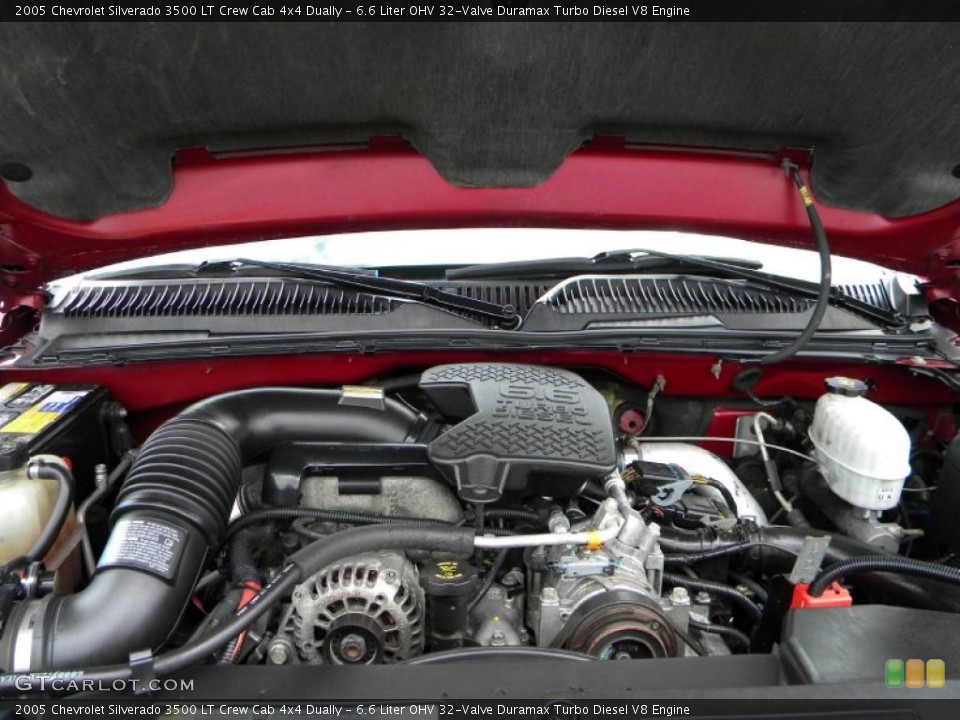 6.6 Liter OHV 32-Valve Duramax Turbo Diesel V8 Engine for the 2005 Chevrolet Silverado 3500 #40593709