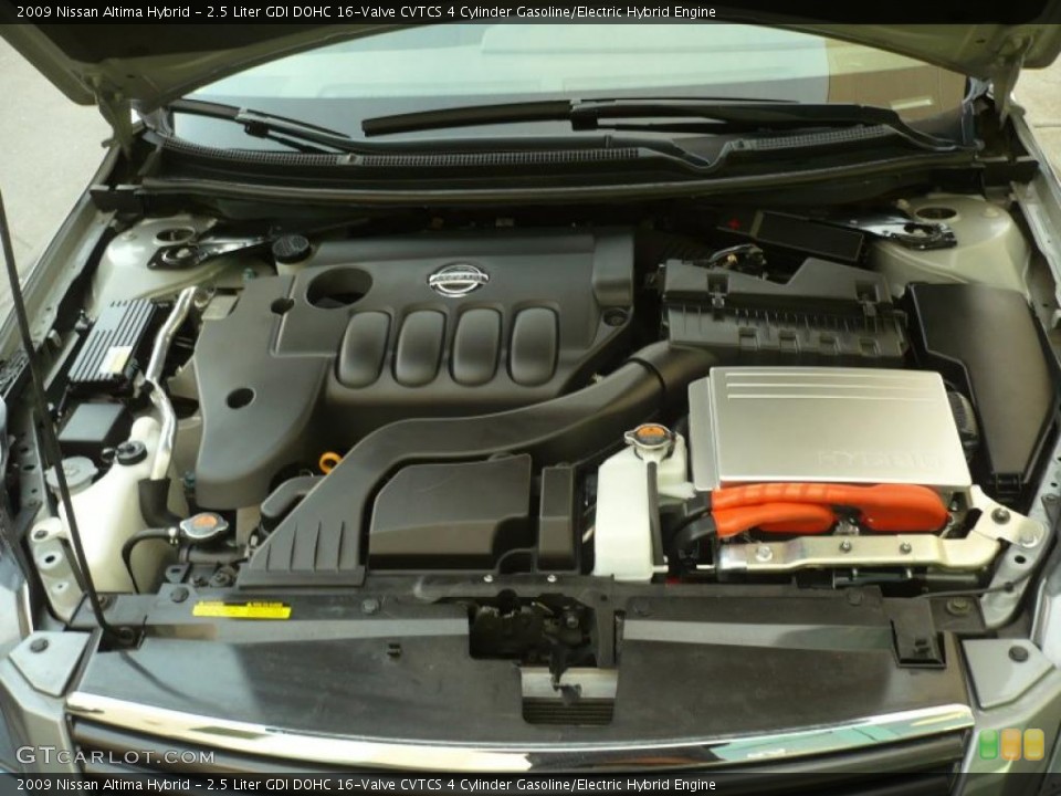 2.5 Liter GDI DOHC 16-Valve CVTCS 4 Cylinder Gasoline/Electric Hybrid Engine for the 2009 Nissan Altima #40600661